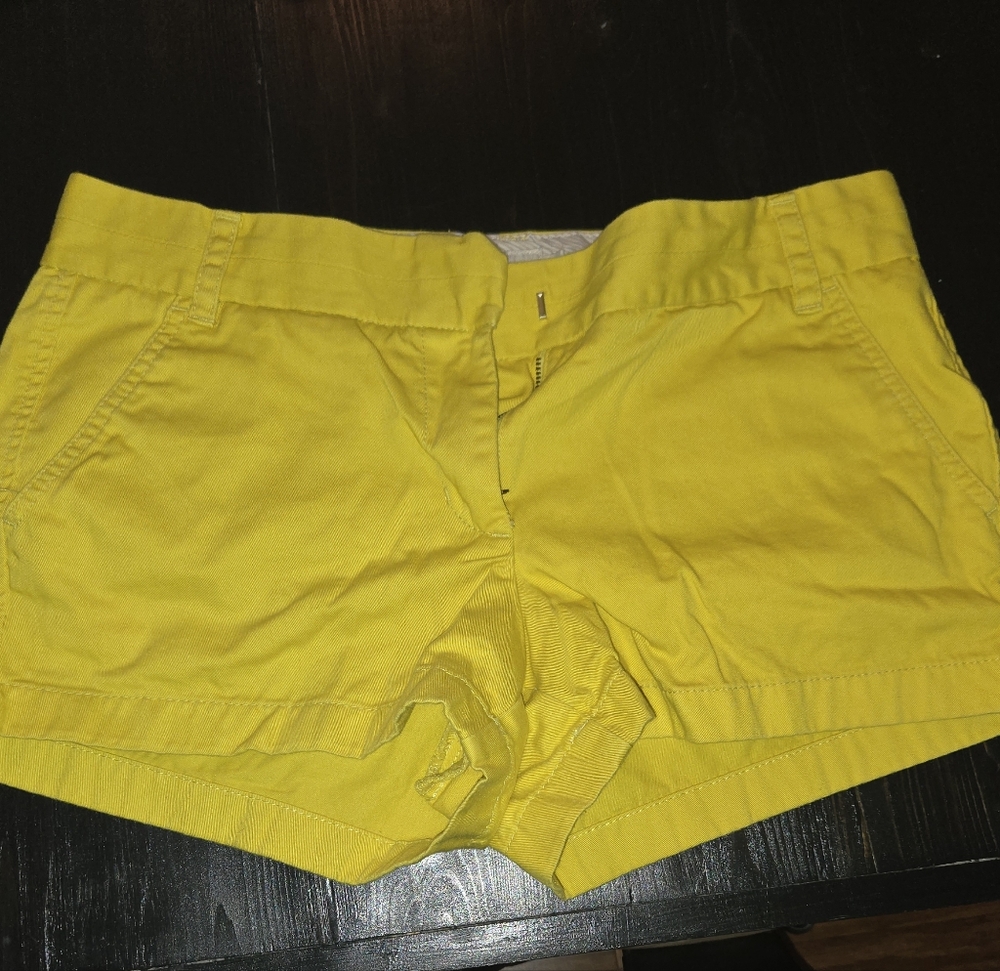 J. Crew Sunny Yellow Shorts